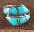 Southwest Opal and Turquoise Inlay Ring Size 5-3/4 GS56240